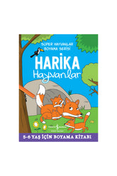 Türkiye İş Bankası Kültür Yayınları Harika Hayvanlar Süper Hayvanlar Boyama Serisi